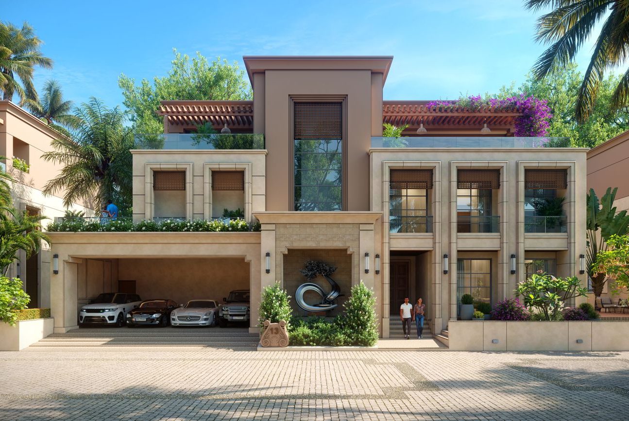 Moderne Villa, Symbolbild zum Hausverkauf mit Erbbaurecht