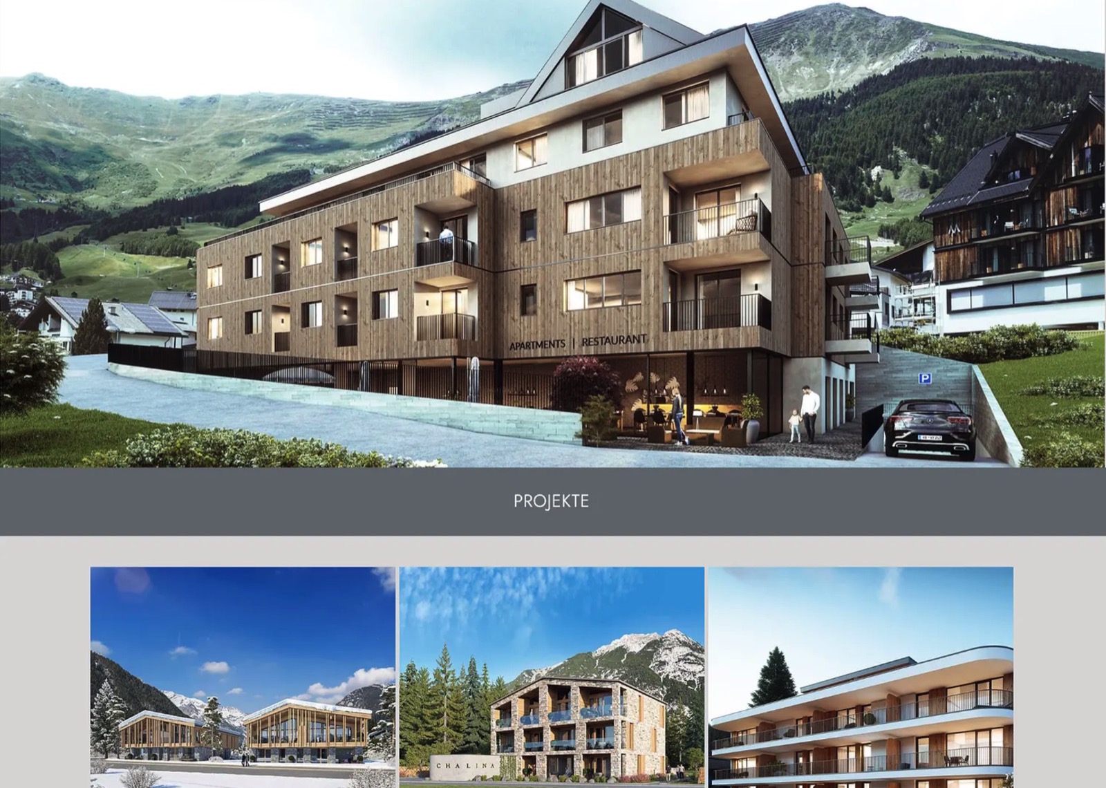 Beispiel einer modernen Immobilien-Projektwebsite von Häuserhelden